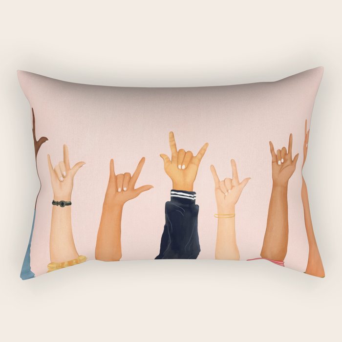 Rock On Rectangular Pillow Gallery Image 2