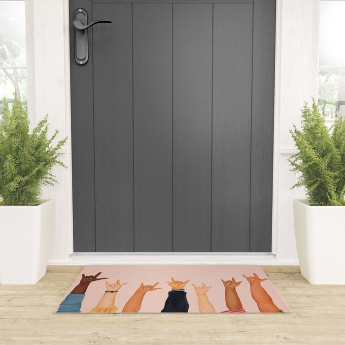Rock On Welcome Mat Gallery Image 3