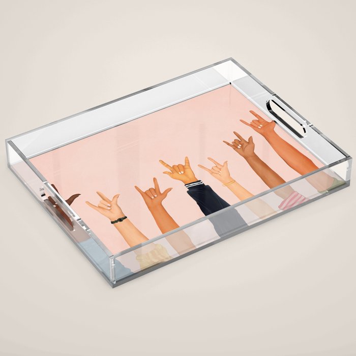 Rock On Acrylic Tray Gallery Image 1