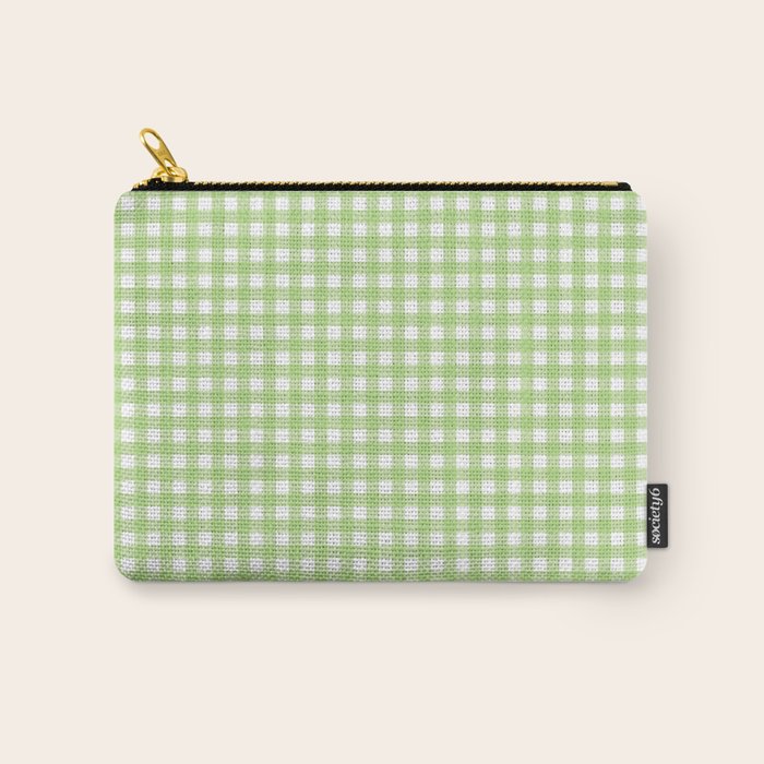 Green Gingham Carry All Pouch Gallery Image 1