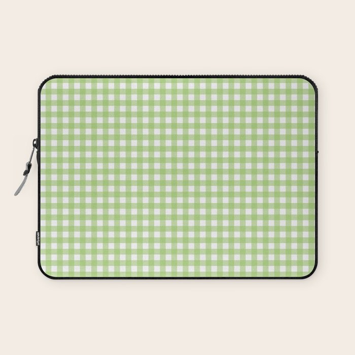 Green Gingham Laptop Sleeve Gallery Image 1