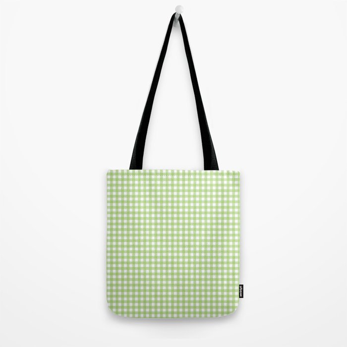 Green Gingham Tote Bag Gallery Image 2