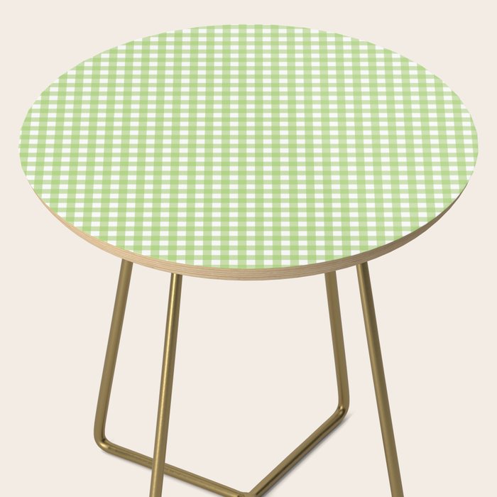 Green Gingham Side Table Gallery Image 2