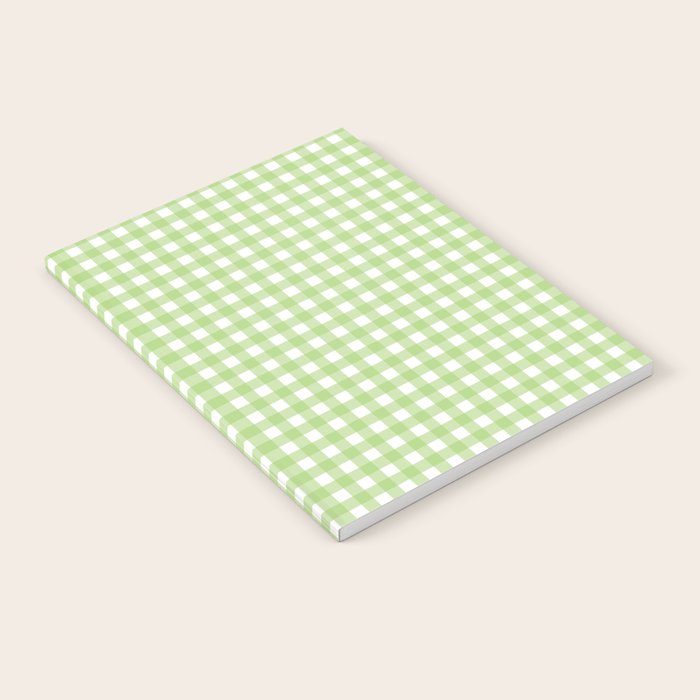Green Gingham Notebook Gallery Image 2