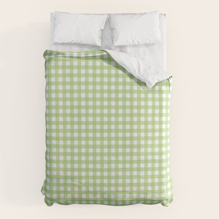 Green Gingham Duvet Cover Gallery Image 1