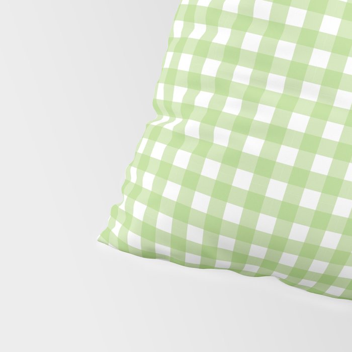 Green Gingham Pillow Sham Gallery Image 4