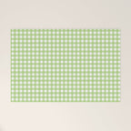 Green Gingham Welcome Mat Gallery Image 1
