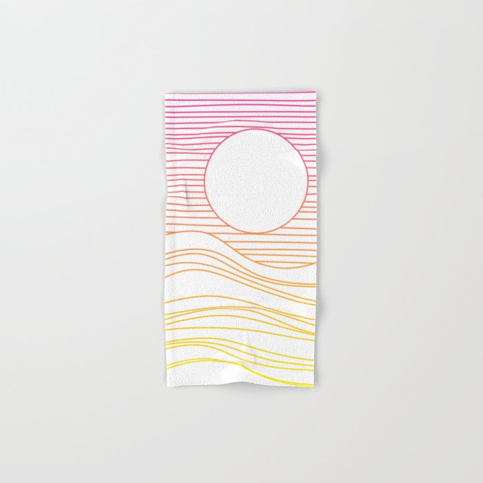 Retro Landscape 04A Bath Towel Gallery Image 1