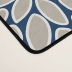 Leaves and Blooms, Blue and Gray Desk Mat Gallery Image 4