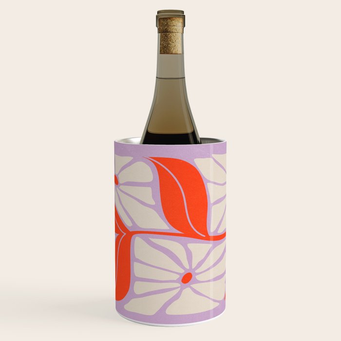 Plum & Flamingo: Les Fleurs | Flower Market Color Series 06 Wine Chiller Gallery Image 1