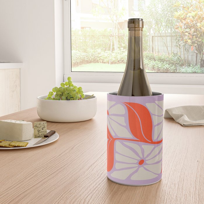 Plum & Flamingo: Les Fleurs | Flower Market Color Series 06 Wine Chiller Gallery Image 4