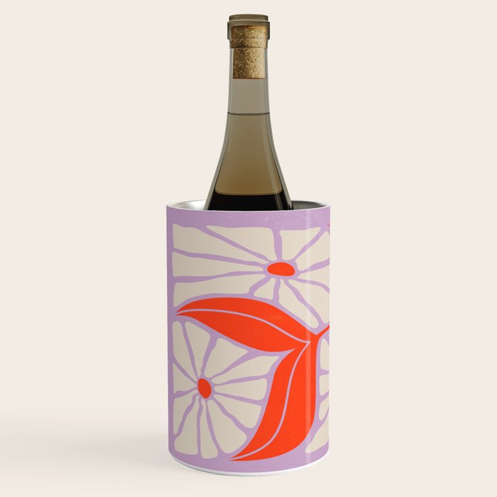 Plum & Flamingo: Les Fleurs | Flower Market Color Series 06 Wine Chiller Gallery Image 2