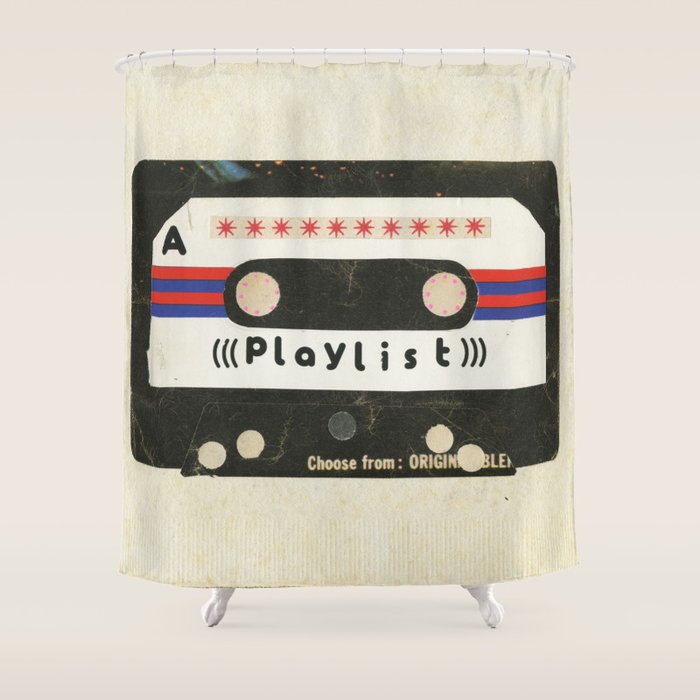 Playlist Shower Curtain Gallery Image 1
