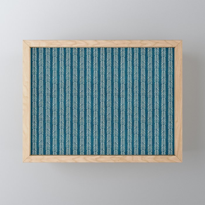 Small Teal Arrowheads Mini Art Print Gallery Image 1