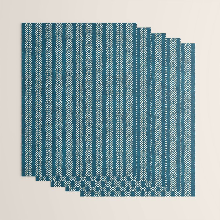 Small Teal Arrowheads Wrapping Paper Gallery Image 3