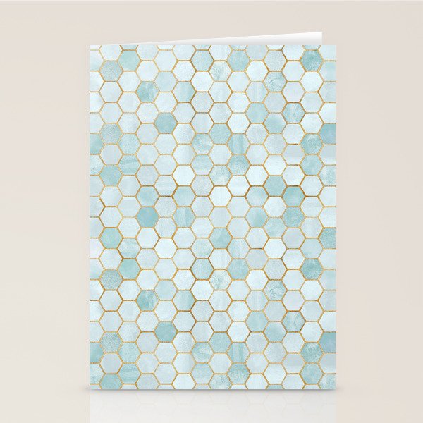 Mermaid Stone with Metallic Accent Stationery Card Gallery Image 2