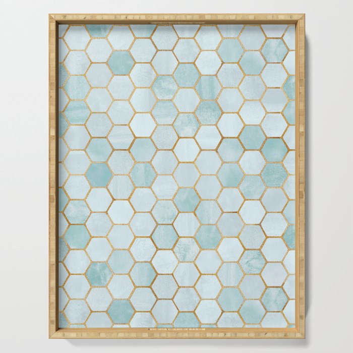 Mermaid Stone with Metallic Accent Serving Tray Gallery Image 1