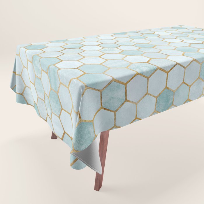 Mermaid Stone with Metallic Accent Tablecloth Gallery Image 1