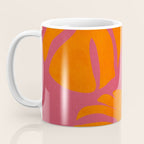 monstera pink orange summer plant leaves Coffee Mug Gallery Image 3