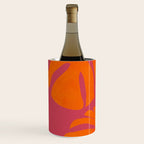 monstera pink orange summer plant leaves Wine Chiller Gallery Image 2