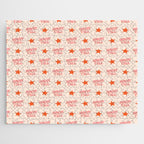 Southern Welcome: Howdy Y'all (bright pink and orange old west letters) Jigsaw Puzzle Gallery Image 1