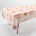 Southern Welcome: Howdy Y'all (bright pink and orange old west letters) Tablecloth Gallery Image 1