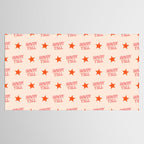 Southern Welcome: Howdy Y'all (bright pink and orange old west letters) Tablecloth Gallery Image 2
