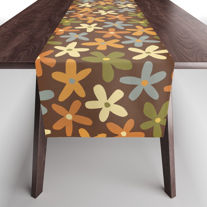 Tiny Flower Pattern #2 Table Runner Gallery Image 1