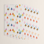 Pastel Triangle Trees: Cozy Winter Vibes with Modern Charm Wrapping Paper Gallery Image 3