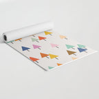 Pastel Triangle Trees: Cozy Winter Vibes with Modern Charm Yoga Mat Gallery Image 2