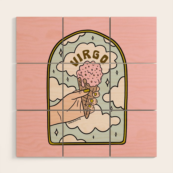 Virgo Ice Cream Wood Wall Art Gallery Image 1