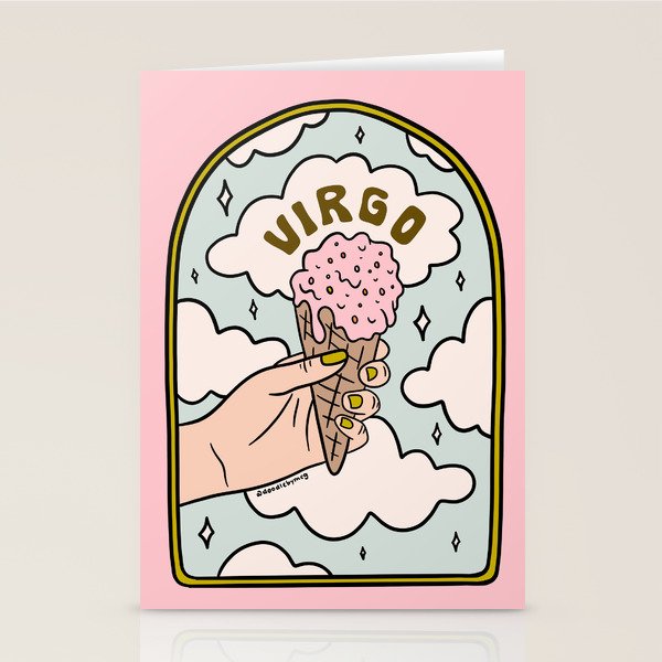 Virgo Ice Cream Stationery Card Gallery Image 2