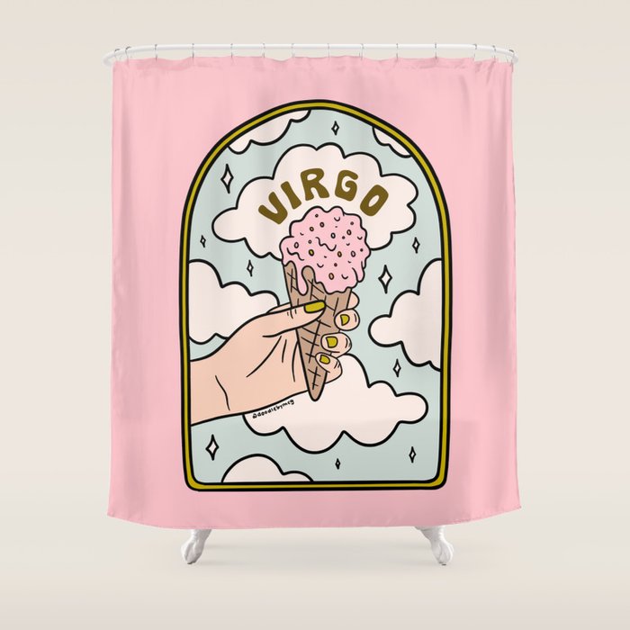 Virgo Ice Cream Shower Curtain Gallery Image 1