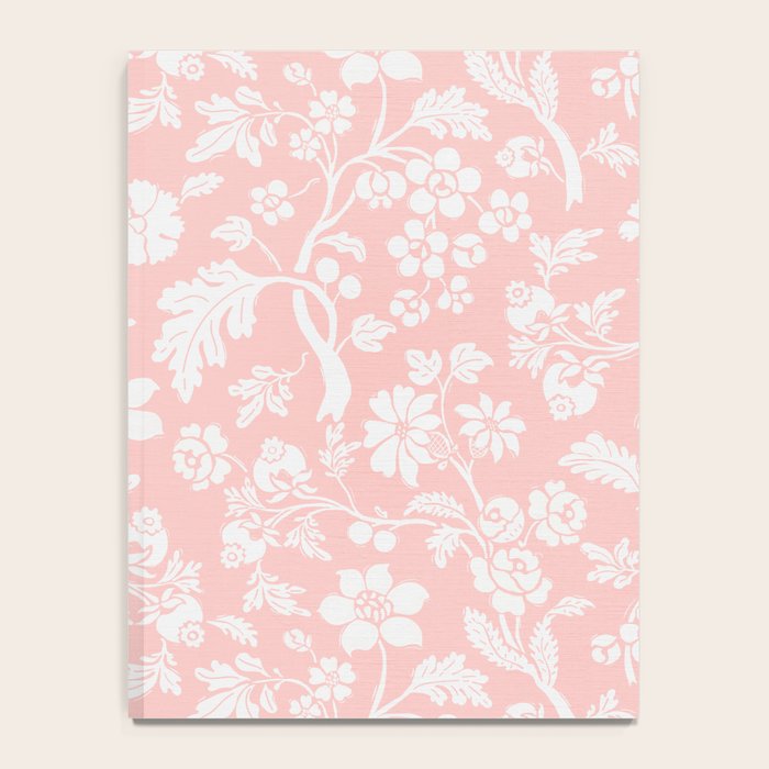 Vintage Style Chintz Florals On Soft Pink Notebook Gallery Image 4
