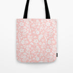 Vintage Style Chintz Florals On Soft Pink Tote Bag Gallery Image 1