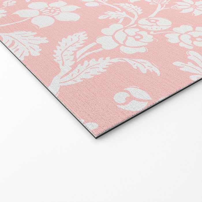 Vintage Style Chintz Florals On Soft Pink Welcome Mat Gallery Image 2