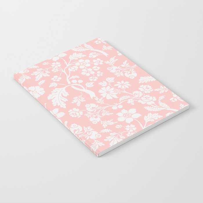 Vintage Style Chintz Florals On Soft Pink Notebook Gallery Image 1