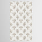 Fleur De Lis In Warm Grey Tablecloth Gallery Image 2