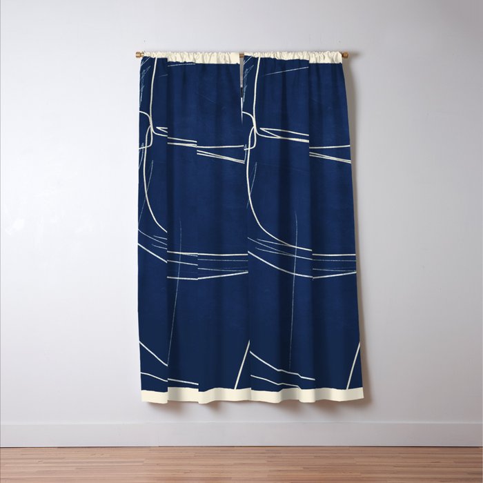 Minimal Abstract Line Art 15 Window Curtain Gallery Image 3