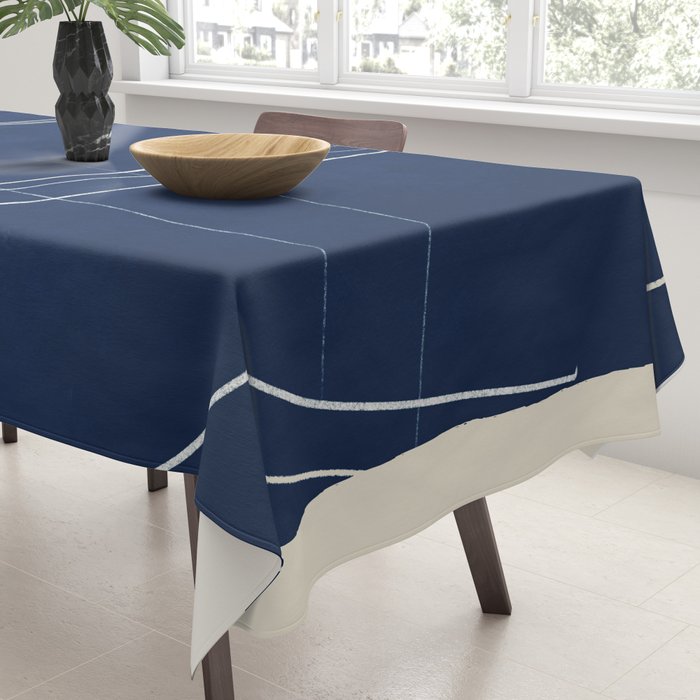 Minimal Abstract Line Art 15 Tablecloth Gallery Image 3