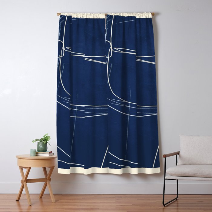 Minimal Abstract Line Art 15 Window Curtain Gallery Image 5