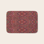 Vibrant Moroccan Kilim Pattern Bath Mat Gallery Image 1