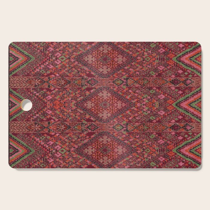 Vibrant Moroccan Kilim Pattern Cutting Board Gallery Image 1