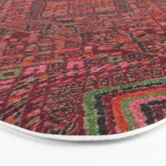 Vibrant Moroccan Kilim Pattern Bath Mat Gallery Image 3
