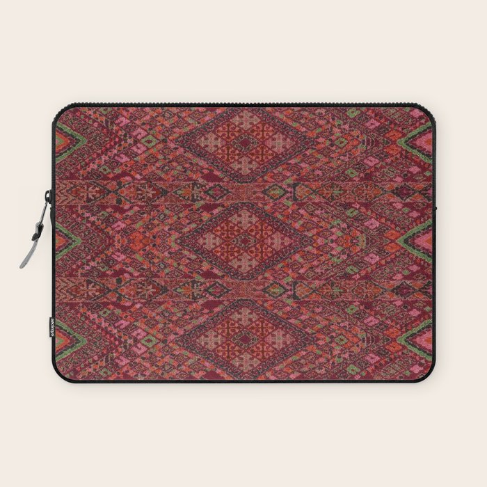 Vibrant Moroccan Kilim Pattern Laptop Sleeve Gallery Image 1