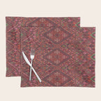 Vibrant Moroccan Kilim Pattern Placemat Gallery Image 1