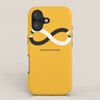 Never stop creating (the infinity pencil) iPhone Case Gallery Image 1