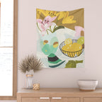 Lemons and Lilies Wall Tapestry Gallery Image 2