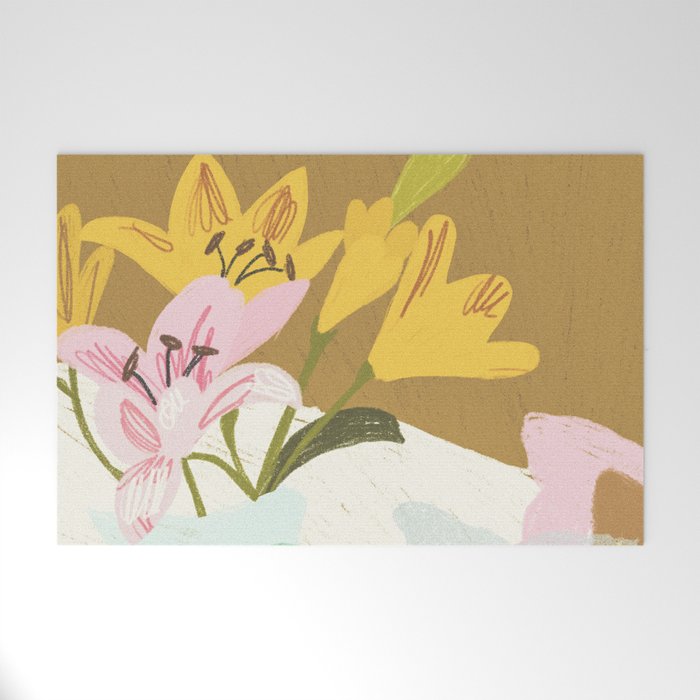 Lemons and Lilies Welcome Mat Gallery Image 1