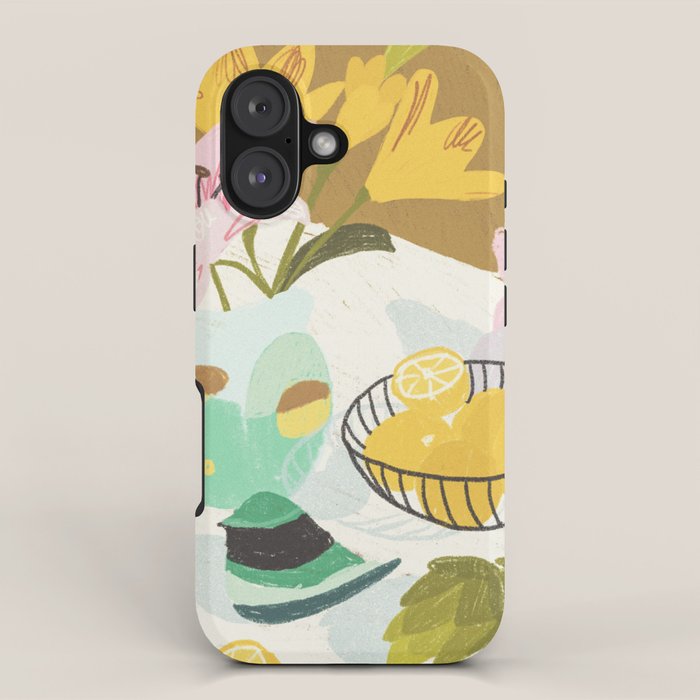 Lemons and Lilies iPhone Case Gallery Image 1